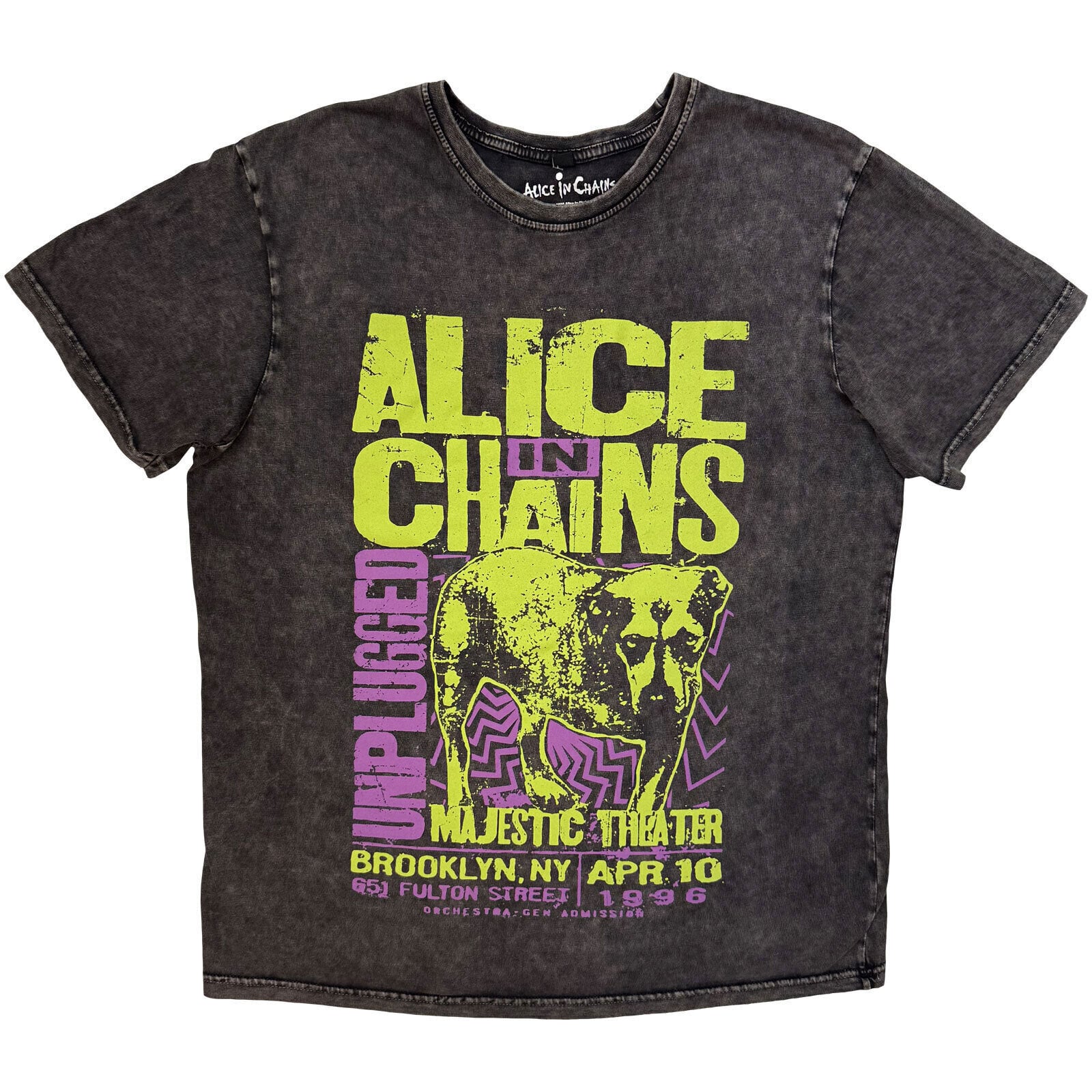 Majica Alice In Chains Unplugged Dog Charcoal Grey L Majica