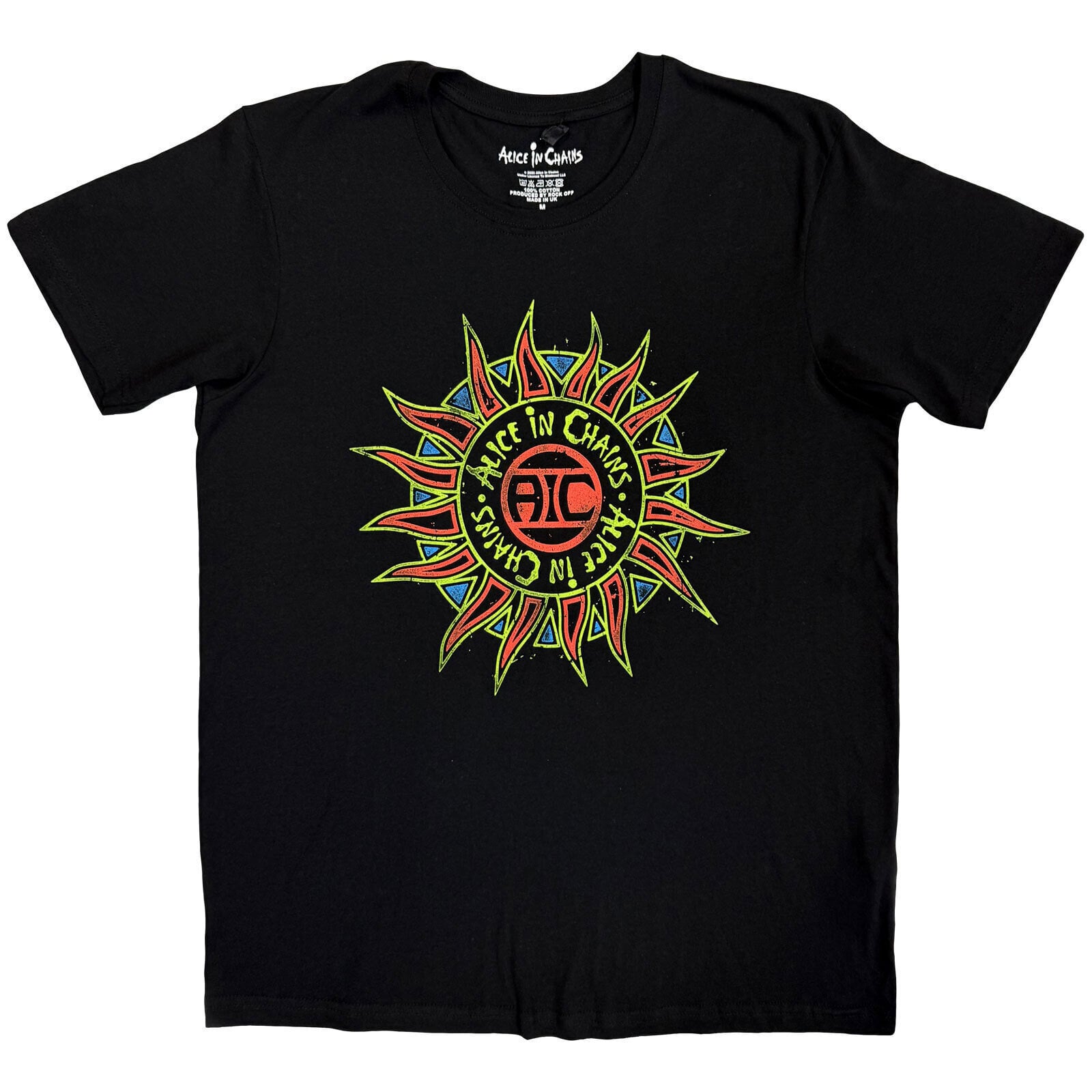 T-Shirt Alice In Chains Sun Logo Black S T-Shirt