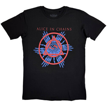 T-Shirt Alice In Chains Circle Triangle Black S T-Shirt - 1