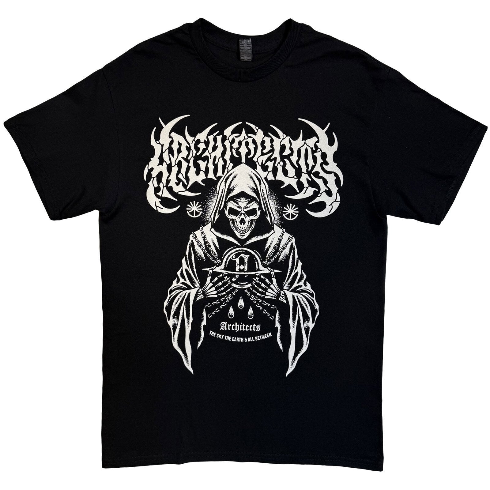 Tricou Architects TSTE & AB Skeleton EU Tour 25 (Back Print, Ex-Tour) Black S Tricou
