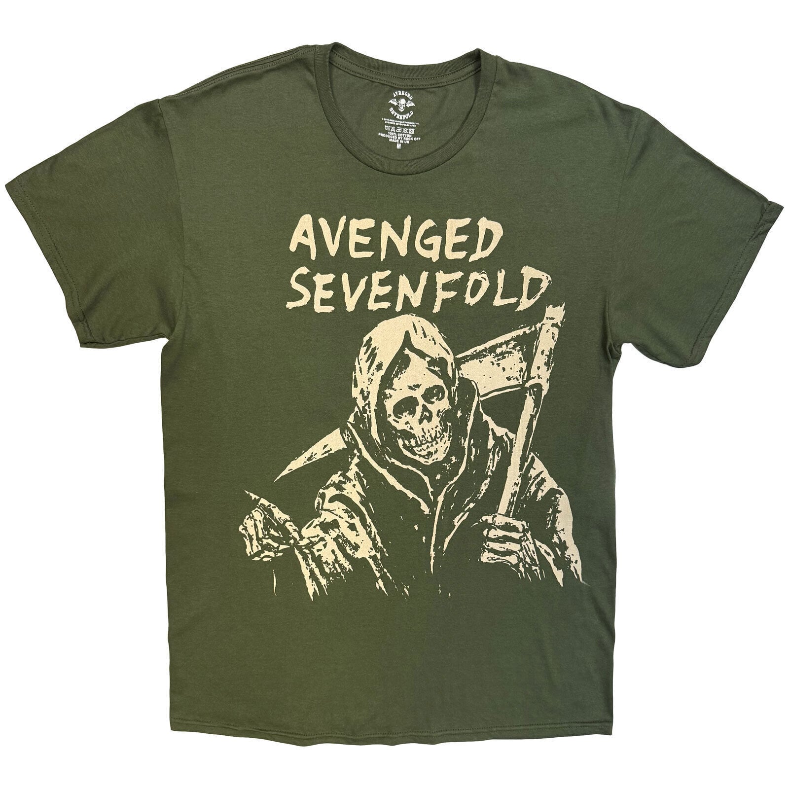 Košulja Avenged Sevenfold Reaper Khaki Green XL Košulja