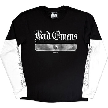 T-krekls Bad Omens Skull (Sleeve Print) Black & White M T-krekls - 1