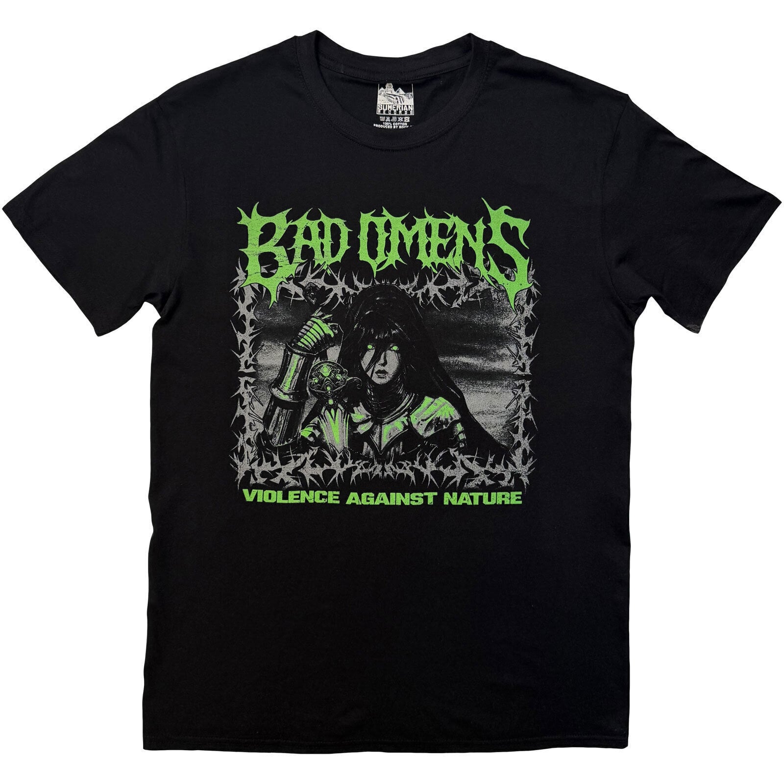T-särk Bad Omens Anime Warrior Black M T-särk