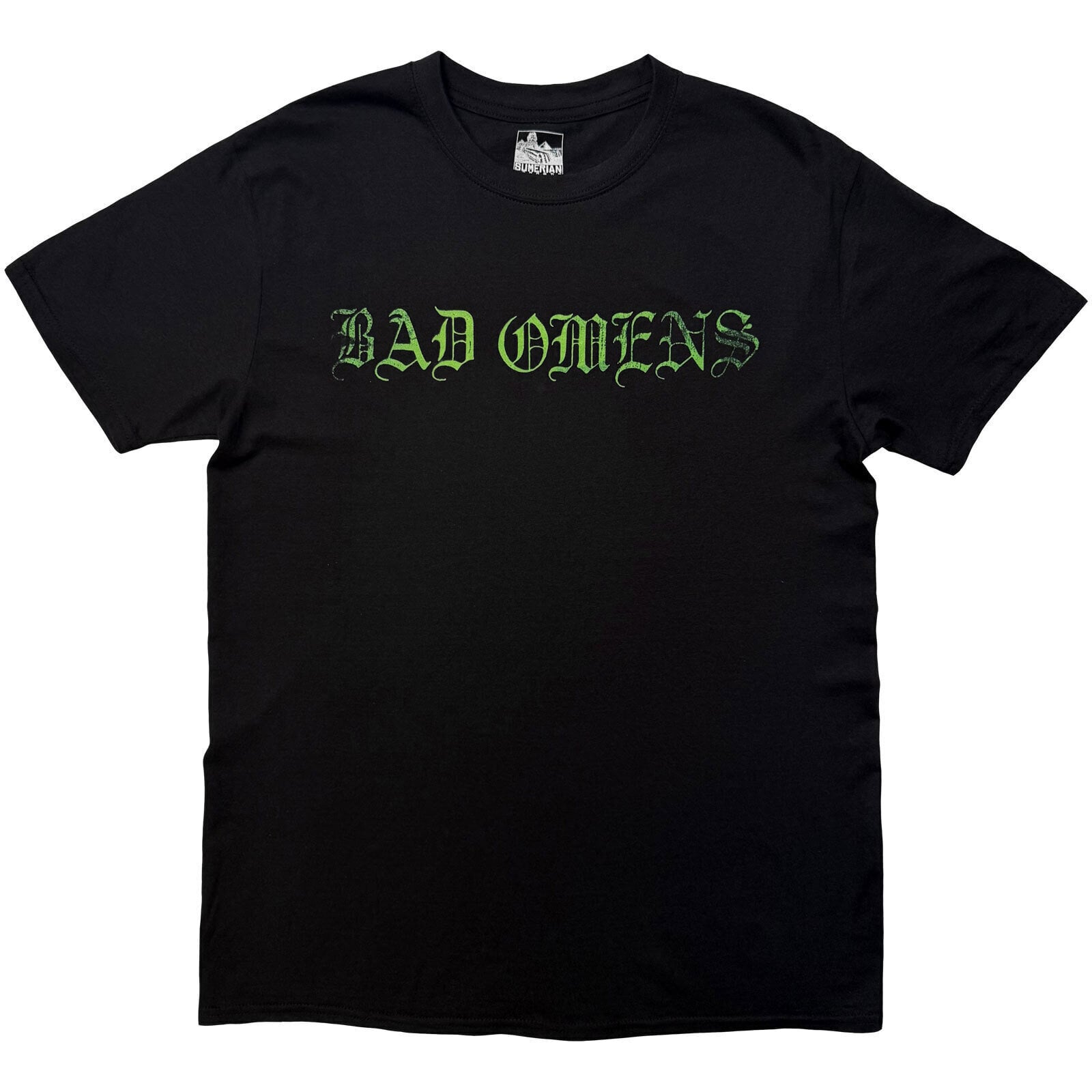 Skjorta Bad Omens Green Angel (Back Print) Black S Skjorta