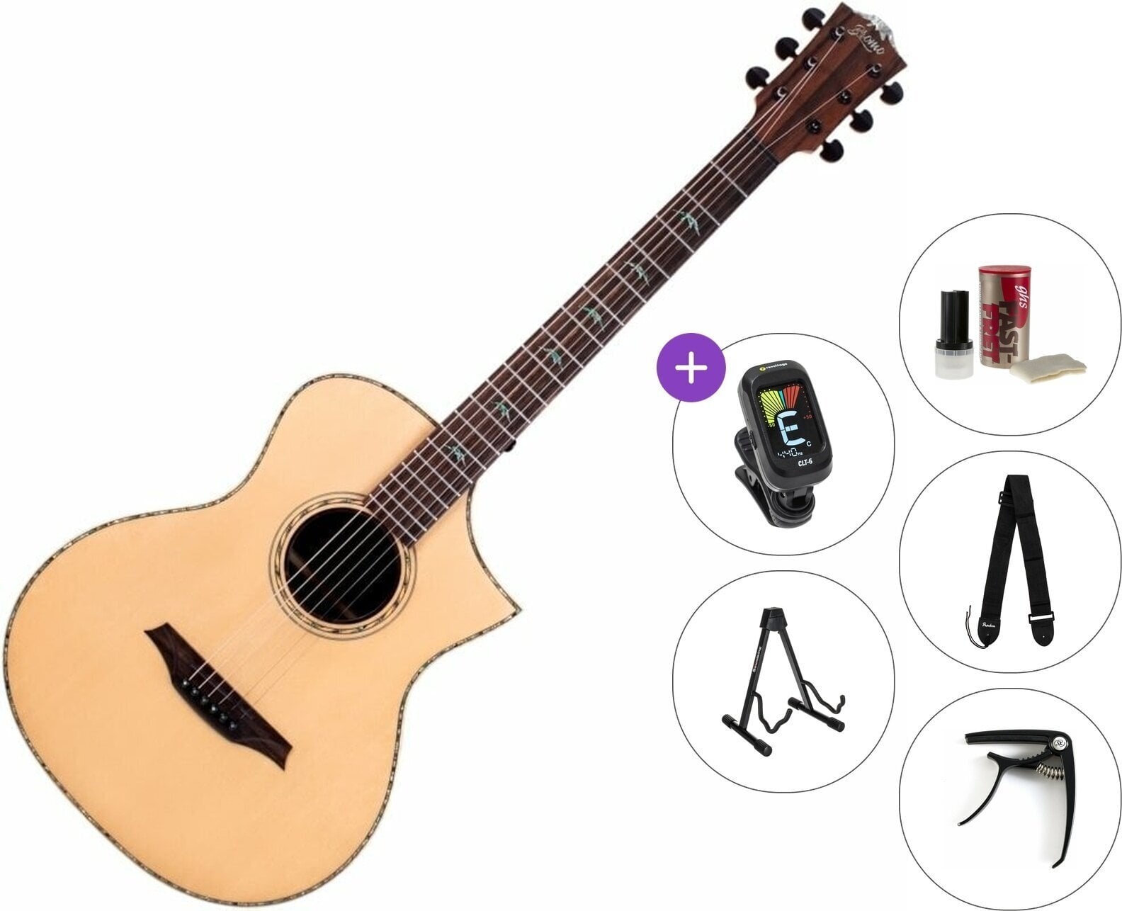 Ostale elektroakustične Bromo BAR5CE Premium SET Natural Ostale elektroakustične