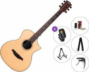 Elektroakustinen kitara Bromo BAR5CE Premium SET Natural Elektroakustinen kitara