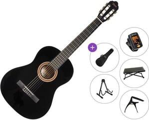 Classical guitar Valencia VC104 Premium SET 4/4 Black Classical guitar