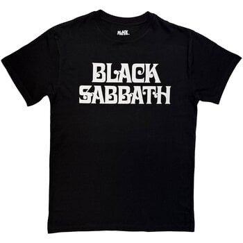 T-shirt Black Sabbath Curly Logo Mono T-shirt à manches courtes Black S - 1
