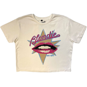 T-Shirt Blondie Lips White L Ladies T-Shirt - 1