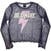 T-shirt Blondie Lightning Strike Crop Top Purple XL Femme