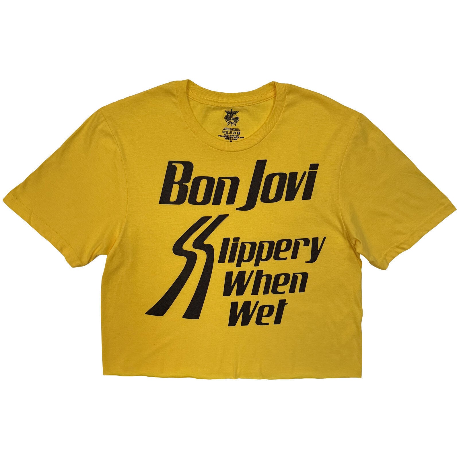 Koszulka Bon Jovi Slippery When Wet Yellow L Damskie Koszulka
