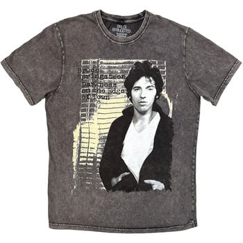 Tricou Bruce Springsteen Darkness on the Edge of Town Gri cărbune M Tricou - 1