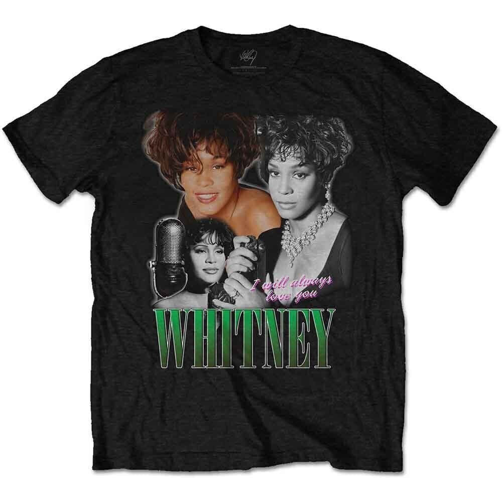 T-krekls Whitney Houston Always Love You Homage Black M T-krekls