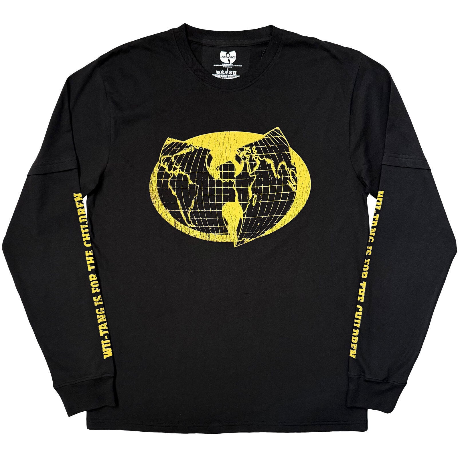 T-krekls Wu-Tang Clan World For The Children (Sleeve Print) Black M T-krekls