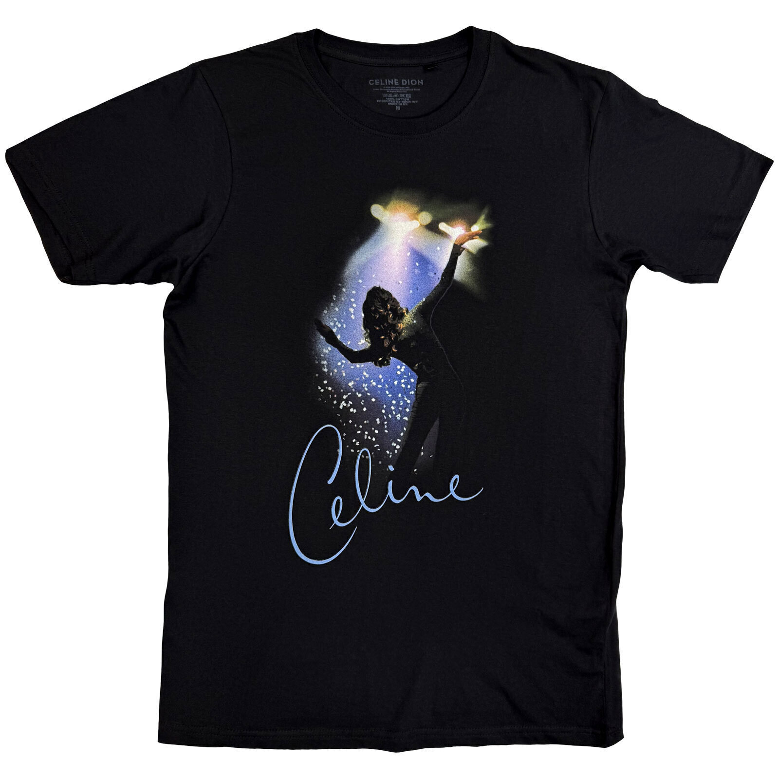 Tricou Celine Dion Spotlight Tricou cu mânecă scurtă Black L