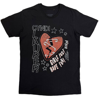 Tricou Cyndi Lauper Heart Black XL Tricou - 1