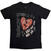 Marškinėliai Cyndi Lauper Heart Black M Marškinėliai