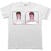 Tricou David Bowie Aladdin Sane Photos (Back & Sleeve Print) White L Tricou