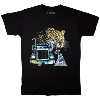 Camiseta de manga corta Def Leppard Truck Camiseta de manga corta Black 2XL - 1