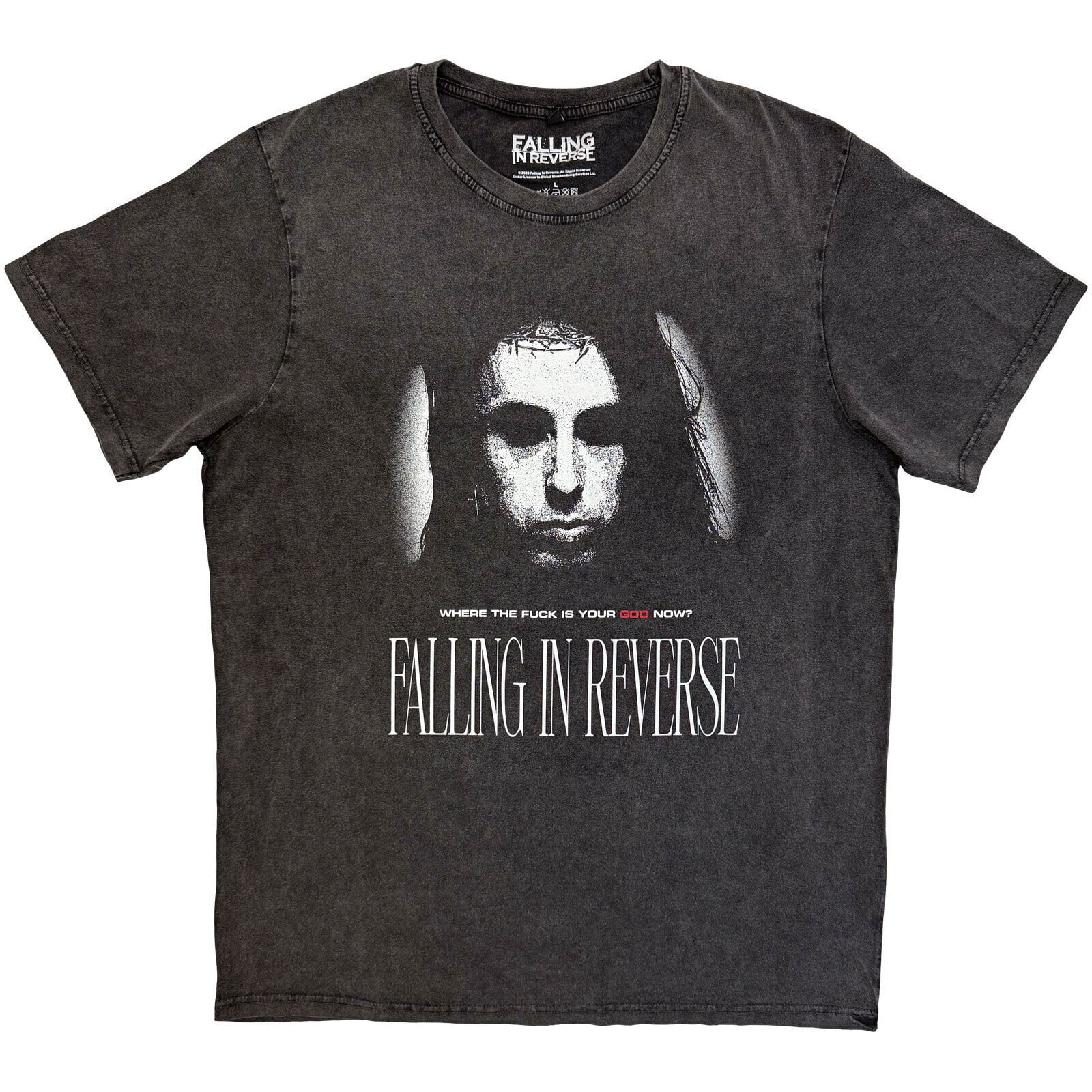 Košulja Falling in Reverse Where's Your God Charcoal Grey S Košulja