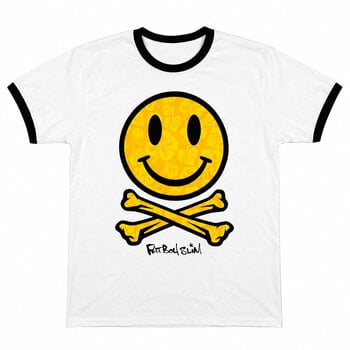 T-krekls Fatboy Slim Hawaiian Happy Face (Back Print) White XL T-krekls - 1