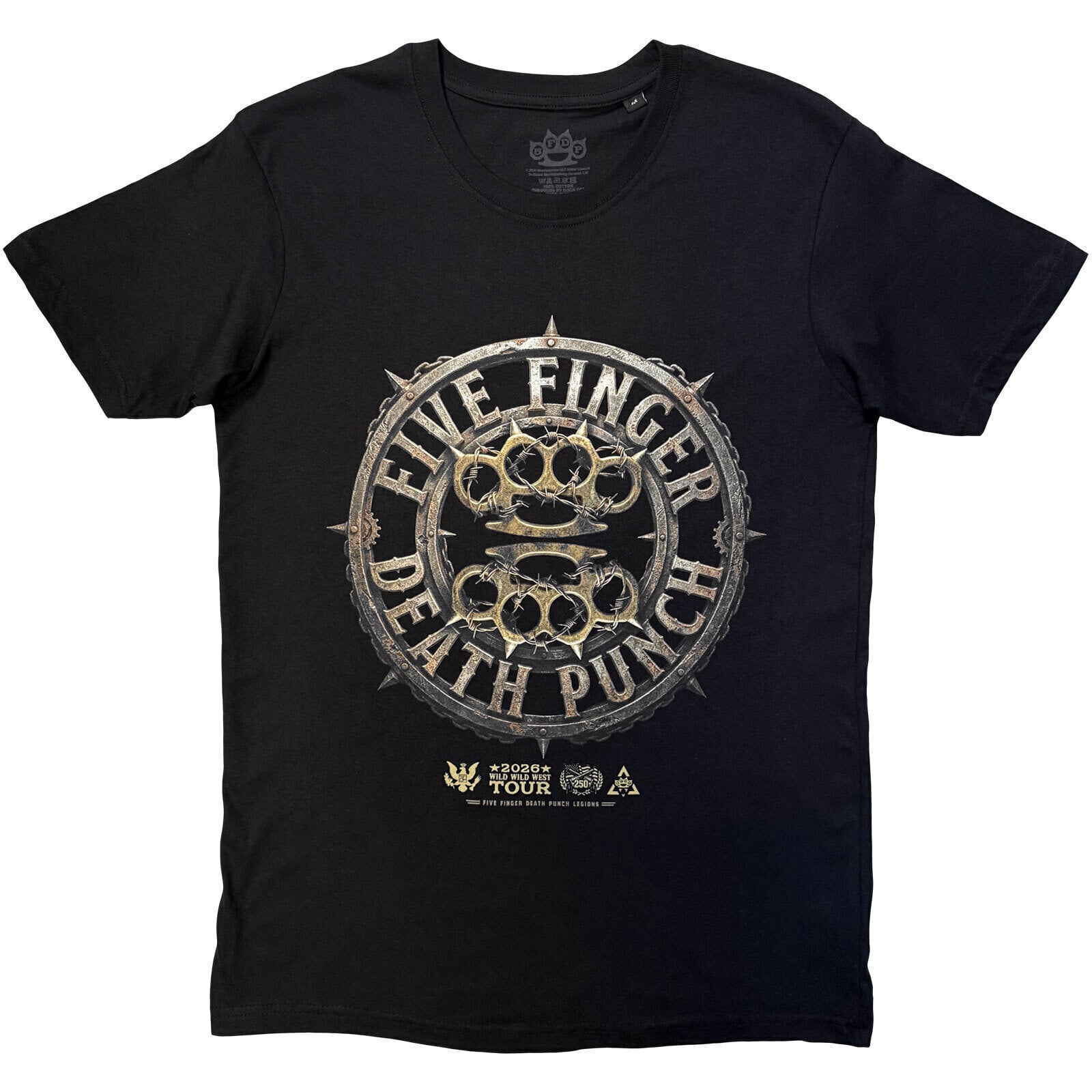 Tricou Five Finger Death Punch Knuckles Emblem Black XL Tricou