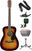 Jumbo Akustikgitarre Fender CC-60S Concert WN Sunburst Deluxe SET Sunburst