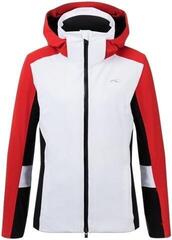 Kjus Laina Womens Ski Jacket White/Fiery Red 36 Kjus Laina Womens Ski Jacket White/Fiery Red 36