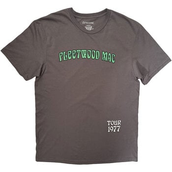 Tricou Fleetwood Mac Peacock Tour '77 (Back Print) Gri cărbune L Tricou - 1