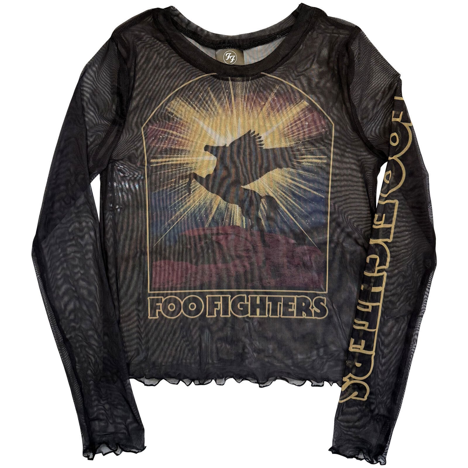 Ing Foo Fighters Pegasus Black 2XL Női Ing