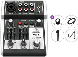 Mixing Desk Behringer XENYX 302 USB Premium SET Mixing Desk