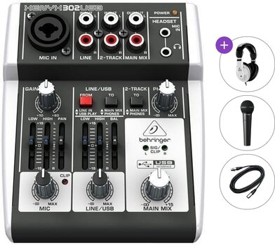 Mixing Desk Behringer XENYX 302 USB Standard SET Mixing Desk - 1