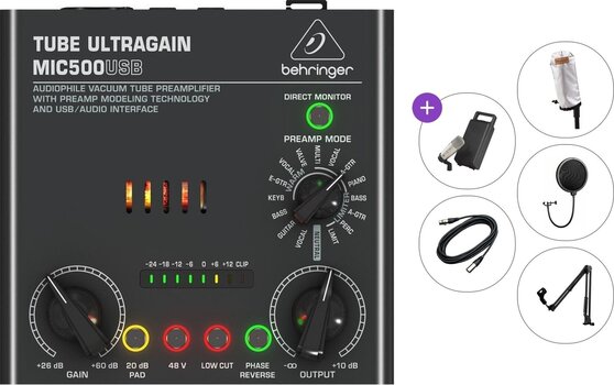 Mikrofonvorverstärker Behringer MIC500USB Premium SET Mikrofonvorverstärker - 1