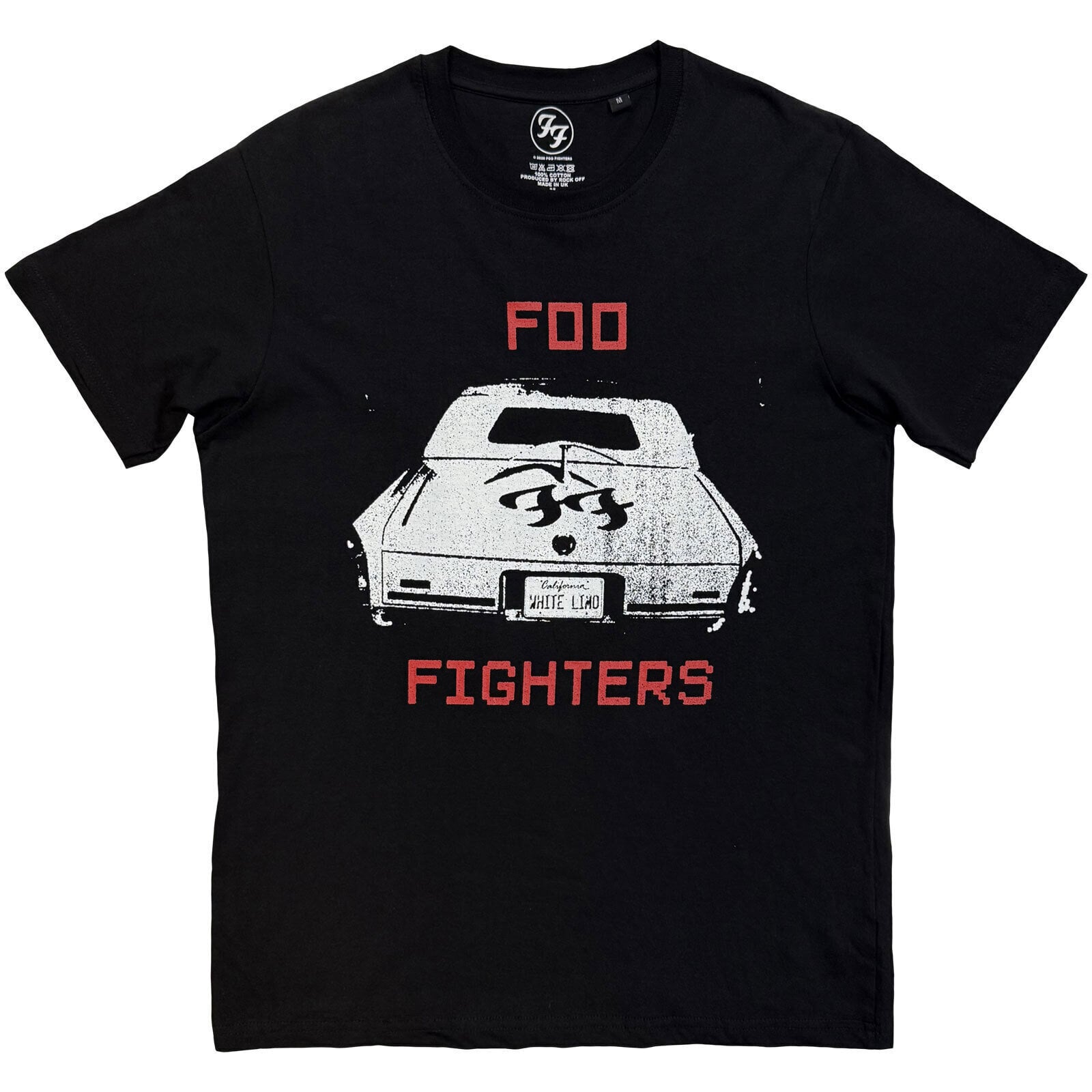 Košulja Foo Fighters White Limo Black 2XL Košulja