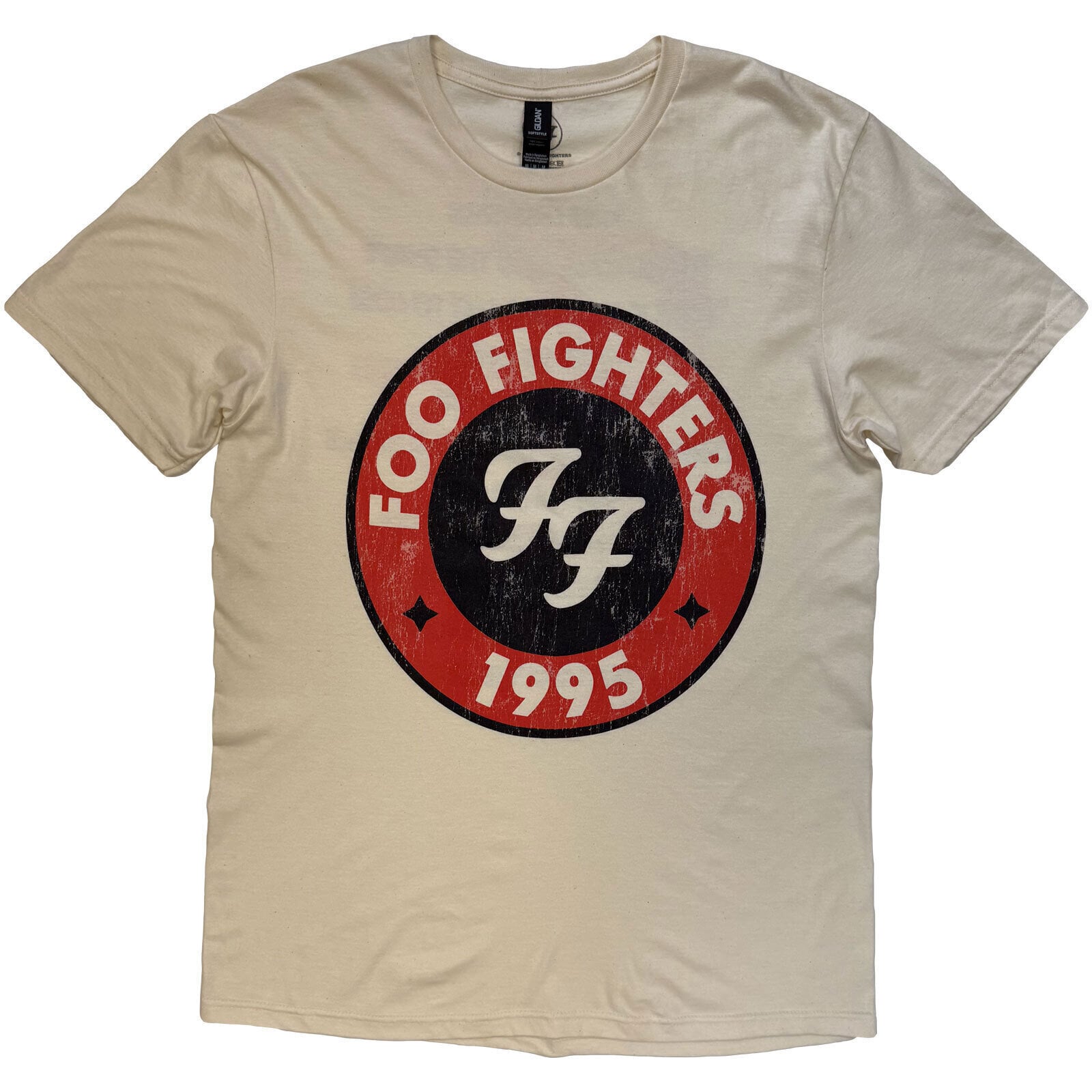 Сорочка Foo Fighters 1995-2025 Albums (Back Print) Natural М Сорочка