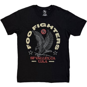 Camiseta de manga corta Foo Fighters Eagle USA Camiseta de manga corta Black S - 1