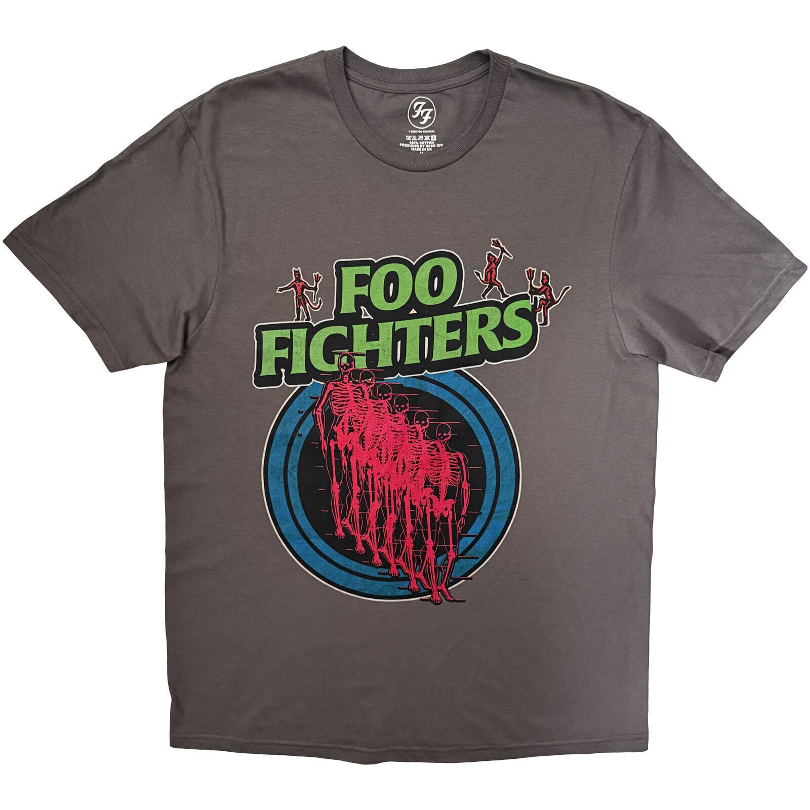 Košulja Foo Fighters Skeleton Repeat Charcoal Grey XL Košulja