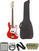 E-Bass Fender Squier Affinity Series Jazz Bass LR Race Red Deluxe SET Race Red