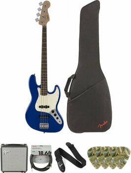 4-string Bassguitar Fender Squier Affinity Series Jazz Bass IL Imperial Blue Deluxe SET Imperial Blue - 1