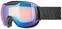 Óculos de esqui UVEX Downhill 2000 S CV Black Mat/Mirror Blue/CV Yellow Óculos de esqui