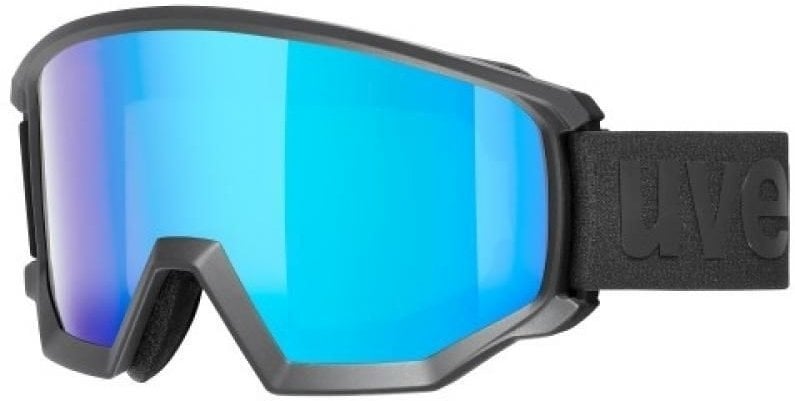 Ski Goggles UVEX Athletic CV Ski Matte Black/Mirror Blue/CV Green Ski Goggles