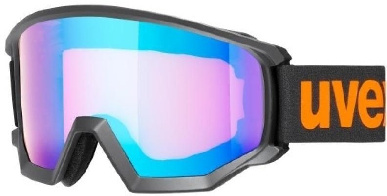 Lyžařské brýle UVEX Athletic CV Ski Matte Black/Mirror Blue/CV Orange Lyžařské brýle