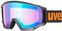 Smučarska očala UVEX Athletic CV Ski Matte Black/Mirror Blue/CV Orange Smučarska očala