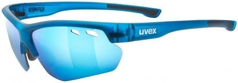 Cycling Glasses UVEX Sportstyle 115 Blue Mat/Clear/Blue/Orange Cycling Glasses