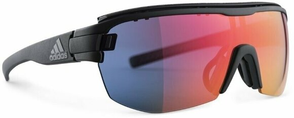 Óculos de desporto Adidas Zonyk Aero Midcut Basic Black Matt/Red Mirror Large - 1