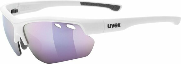 Cycling Glasses UVEX Sportstyle 115 White Mat/Clear/Orange/Pink Cycling Glasses - 1