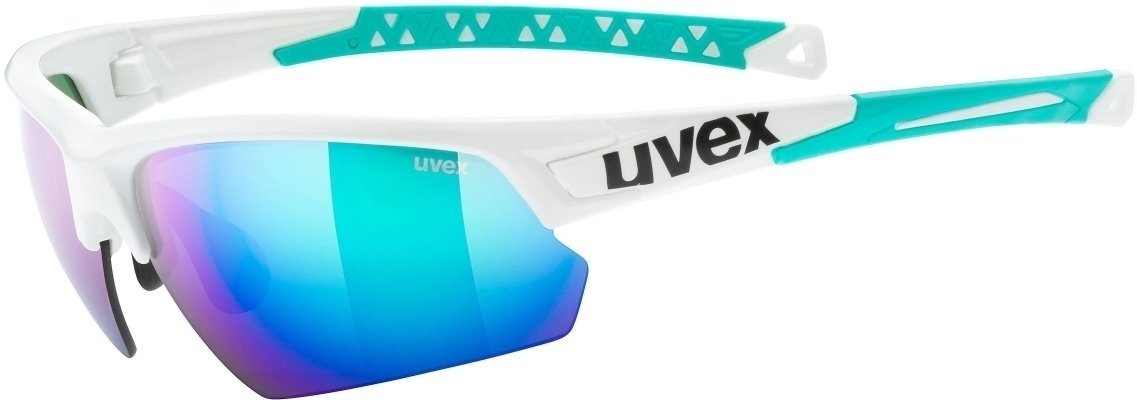 Óculos de ciclismo UVEX Sportstyle 224 White Green S3