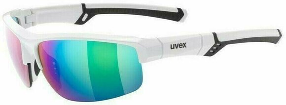 Cycling Glasses UVEX Sportstyle 226 White/Black/Mirror Green Cycling Glasses - 1