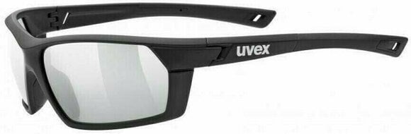 Cycling Glasses UVEX Sportstyle 225 Black Mat/Litemirror Silver Cycling Glasses - 1
