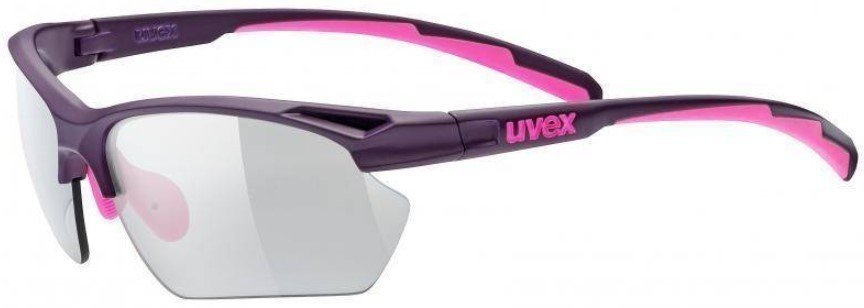 Lunettes vélo UVEX Sportstyle 802 V Small Purple/Pink/Smoke Lunettes vélo